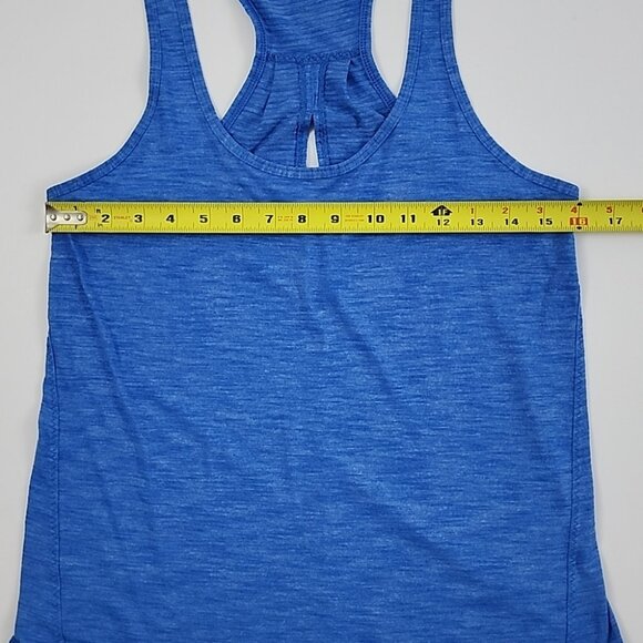 Lululemon Salute The Sun Singlet II Tank Top Heathered Lakeside Blue Size Small - Picture 9 of 10